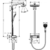 Hansgrohe Raindance Select E Душевая система Showerpipe: верх.душ 300 2jet, ручн.душ, шланг, термостат с полочкой, цвет: белый/хром