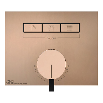Gessi Hi-Fi Смеситель для душа, с включением до 3 источников одновременно, цвет: Copper PVD