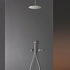 CEA Design LUTEZIA Смеситель для душа, настенный, термостатический, с ручным душем, цвет: нержавеющая сталь/Grigio seta