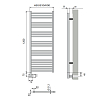 Neoinox Bras Полотенцесушитель 120x53см, электрический, тэн, цвет: хром