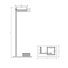 Decor Walther Brick SBK Напольная стойка 72см., с ершиком и бумагодержателем, фарфор белый, цвет: хром