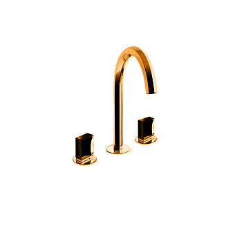Fantini Venezia Смеситель для раковины, 3 отв.,  излив 175 мм, цвет: Matt Copper PVD