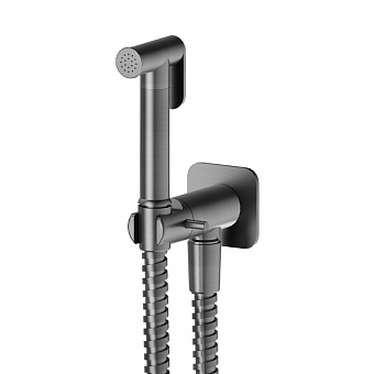 Newform Set doccia Гидроершик с многофункциональной струей, цвет: PVD brushed gun metal