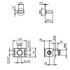 Fantini Venezia Запорный вентиль, без ручки, внешняя часть, цвет: Nickel PVD