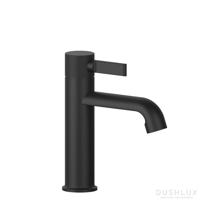 Фото Gessi Inciso- Смеситель для раковины, однорычажный, без донного клапана, цвет: black XL