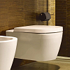 Duravit Me by Starck Комплект: подвесной унитаз 56x37см, Rimless 252909+ сиденье с мягким закрыванием 002009, цвет: белый
