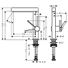 Hansgrohe Finoris Смеситель для раковины, на 1 отв., с поворотным изливом, с донным клапаном, цвет: хром