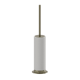 Newform Ionika accessori Напольный ерш, белый композит, цвет: PVD brushed pale gold