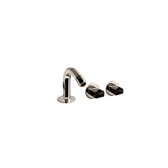 Fantini Venezia Смеситель для биде, 3 отв.,  излив 120 мм, цвет: Nickel PVD