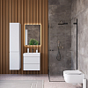 Dushlux Quadro Тумба подвесная 60x45см, с раковиной, 2 ящика, цвет: белый матовый