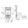 Duravit DuraSystem Инсталляция для подвесного унитаза 114.8x59x9см.