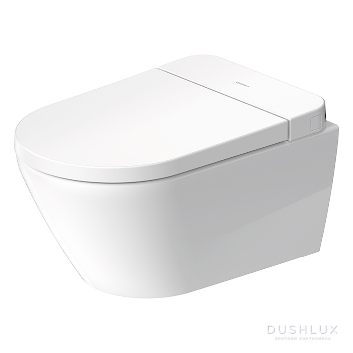 Фото Duravit D-Neo Унитаз подвесной, безободковый, Sensowash, с покрытием Hygieneglaze, цвет: белый