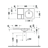 Duravit Aurena Раковина подвесная 80x50см., с 1 отв, dx, HygieneGlaze, цвет: белый глянец