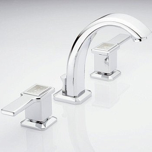 Смесители THG Lalique Metropolis cristal clair manettes