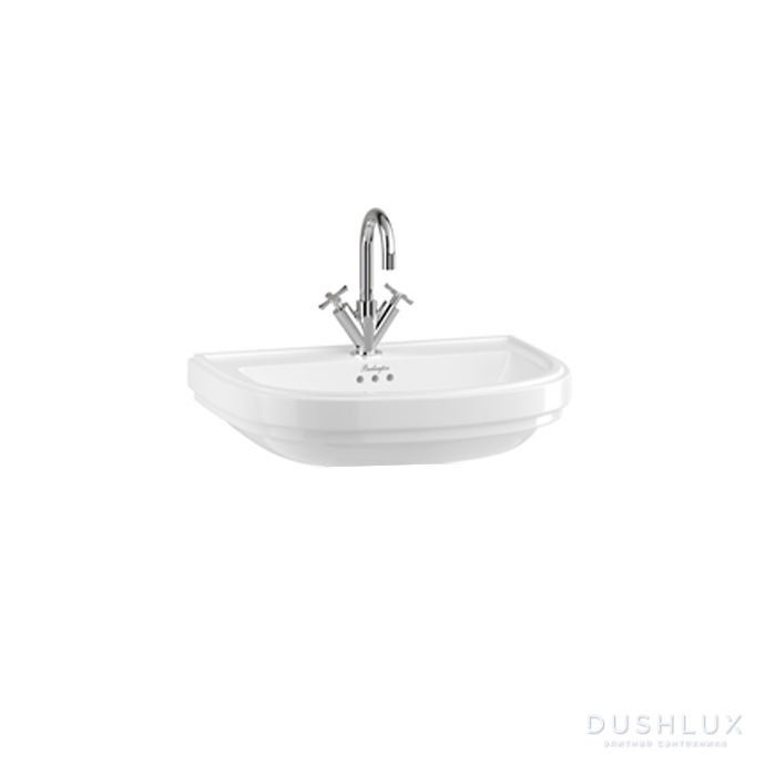 Фото Burlington Riviera Раковина 65x47см, подвесная, с 2 отв., цвет: белый