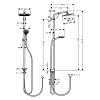 Hansgrohe Crometta S Душевая система Showerpipe: верх.душ 240 1jet, ручн.душ, шланг, EcoSmart, цвет: белый/хром