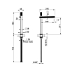 Gessi Incastri Смеситель для раковины, высокий, 1 отв., цвет: Copper Br. PVD