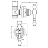 Fima Carlo Frattini Epoque Запорный вентиль 1/2", цвет: золото