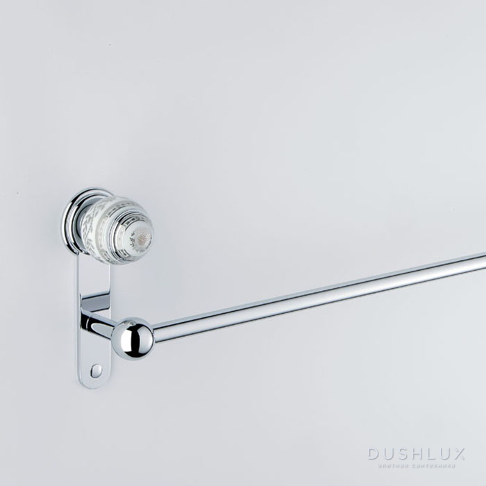 Фото THG Marquise platinum decor Полотенцедержатель 60см., декор белый/платина, подвесной, цвет: хром
