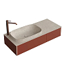 Kerama Marazzi Magica Тумба 115.4х48.5х22см., подвесная, 2 ящика, цвет: венецианский красный матовый
