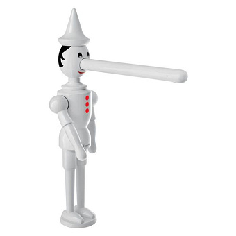 Emmevi Pinocchio Смеситель для кухни, на 1 отверстие, излив 20.6см, без донного клапана, цвет: белый