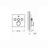 Grohe SmartControl Внешняя часть смесителя на 3 выхода, внешняя часть, цвет: хром