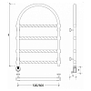 Secado Римини 2 Trenza Полотенцесушитель 60x80 см, электрический, цвет: бронза