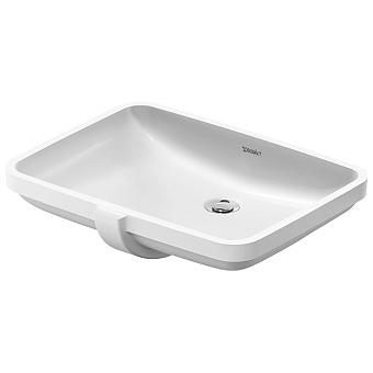 Duravit No.1 Раковина 55x40см., встраиваемая снизу, без отв., с переливом, цвет: белый глянцевый
