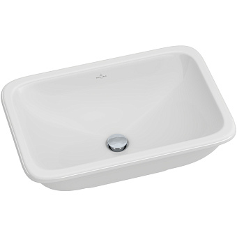 Villeroy&Boch Loop Friends Раковина 67.5х45 см, без отв., с переливом, с антигрязевым покрытием CeramicPlus, цвет: белый