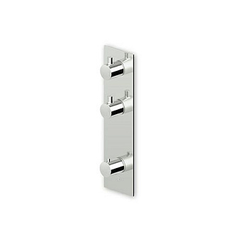 Zucchetti Pan Встроенный термостатический смеситель для душа, 1/2”, с двумя запорными клапанами, цвет: хром