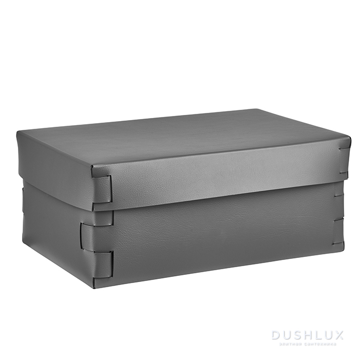 ADJ Коробка Snob, 32x20xH13,5 см., цвет: серый/черный