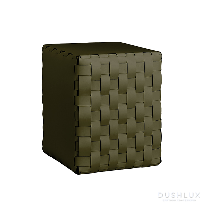 Фото ADJ Пуф, 35x35xH40 см, цвет: оливковый/горчичный
