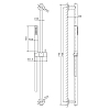 Newform X-Steel 316 Душевая стойка: ручной душ, шланг 150см., цвет: нержавеющая сталь