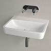 Villeroy&Boch O.novo раковина 60x46x17.5см., без отв., подвесная, без перелива, цвет: альпийский белый