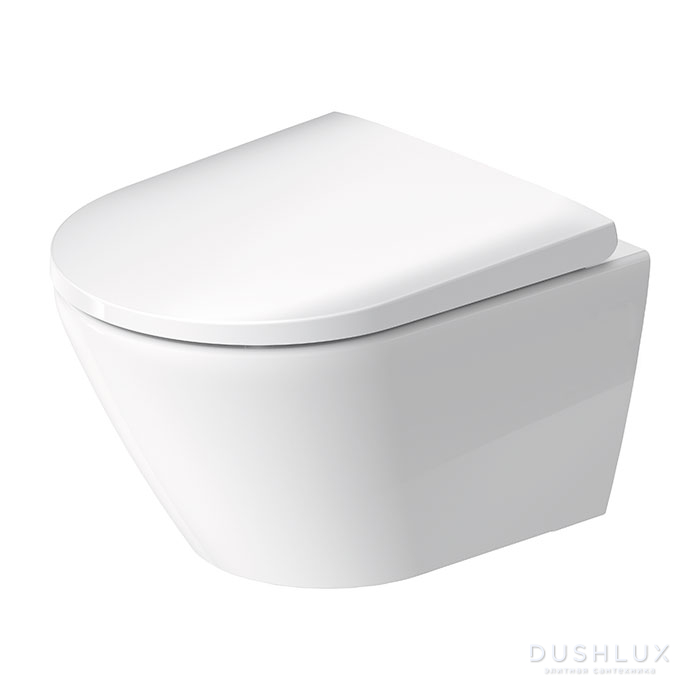 Фото Duravit D-Neo Унитаз 47см., подвесной, безободковый, сиденье микролифт, цвет: белый