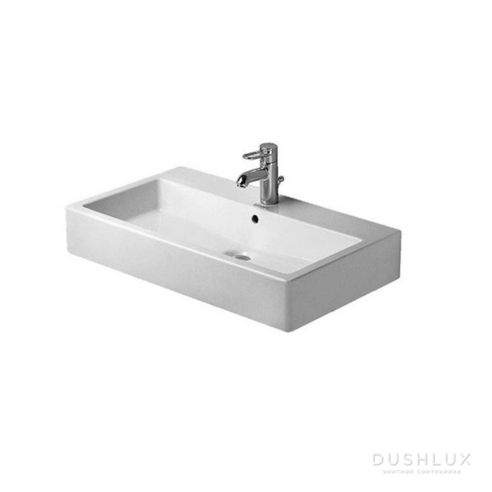 Фото Duravit Vero Раковина 80x47 см, 1 отв., подвесная, цвет: белый