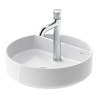 Duravit Bento Starck Box Раковина 46 см, накладная, 1 отв., HygieneGlaze, цвет: белый глянцевый