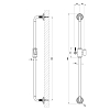 Gessi Venti20 Штанга для душа 86.5см., цвет: Brushed Brass PVD