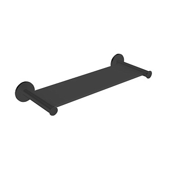 Almar Полочка подвесная, цвет: черный/черный металл брашированный PVD