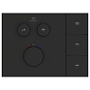 Ideal Standard Ceratherm Navigo Solos Смеситель для душа, встраиваемый, термостатический, цвет: Silk Black (Черный матовый)