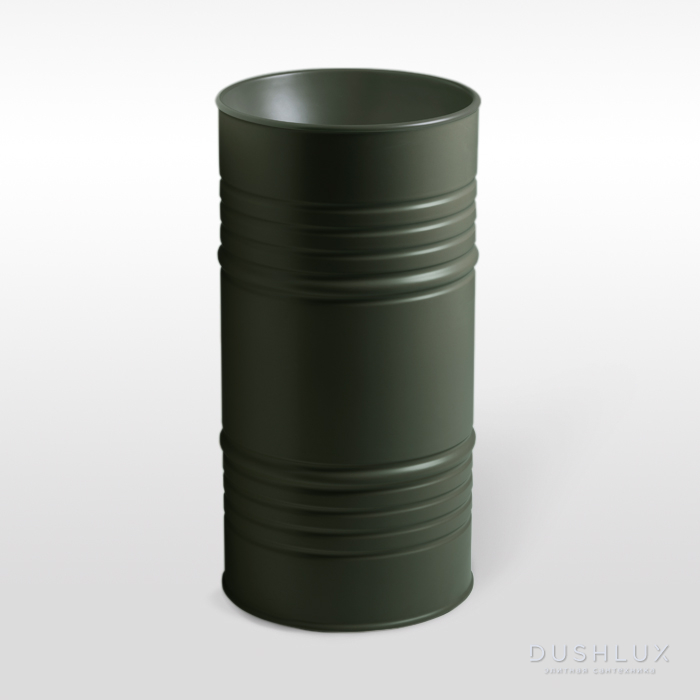 Фото Kerasan Artwork Barrel Раковина 45x90 см, без отв., напольная, слив в пол, в комплекте сифон, цвет: Verde muschio