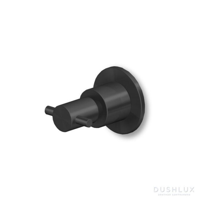 Фото Zucchetti Helm Переключатель потоков, на 2 выхода, цвет: brushed total black PVD
