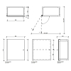 Decor Walther Glas S 2 Шкафчик подвесной 35x19x40см, стекло прозрачное, цвет: хром