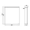 EMCO Flat Зеркальный шкаф 60x72.8см., LED-подсветка, 1 дверь, 2 полки, розетка, без нижней подсветки