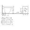 TOTO NC Унитаз 38x63см., приставной, безободковый, Tornado Flush, CeFiONtect, цвет: белый