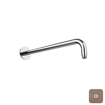 Almar Round Кронштейн для душа 35см., настенный, круглый отражатель, цвет: Copper Brushed PVD