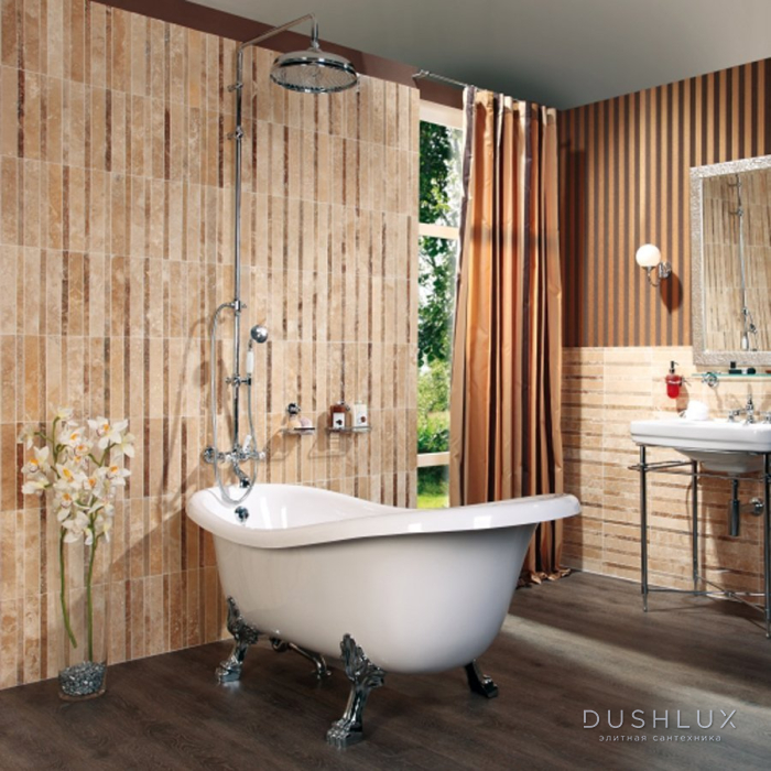 Jorger Serie 1909 Душевая стойка, настенная, с верхнем душем 20см. и ...