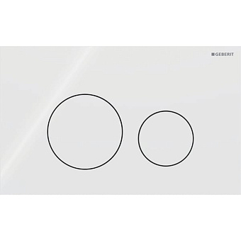 Geberit Sigma40 Клавиша для двойного смыва, круглая: Белый