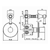 Zucchetti Agora Classic Встроенный термостатический смеситель 1/2, цвет: хром, цвет: хром