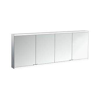 Emco Prime Зеркальный шкаф 180см., с подсветкой LED 2 Facelift навесная модель, 4-дверки, IP 20 задняя панель цвет белый